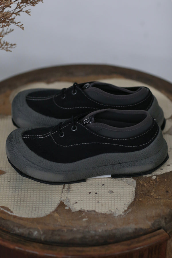 communs round toe platform shoes black gray PC100